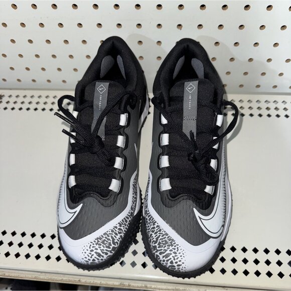 Nike Alpha Huarache Elite 4 Womens Indoor Softball Turf Shoes Size 7 Black White - Picture 4 of 8
